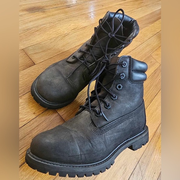 Timberland Waterproof Boots Linden 6 Inch Black Women’s Size 7.5 - Picture 8 of 10